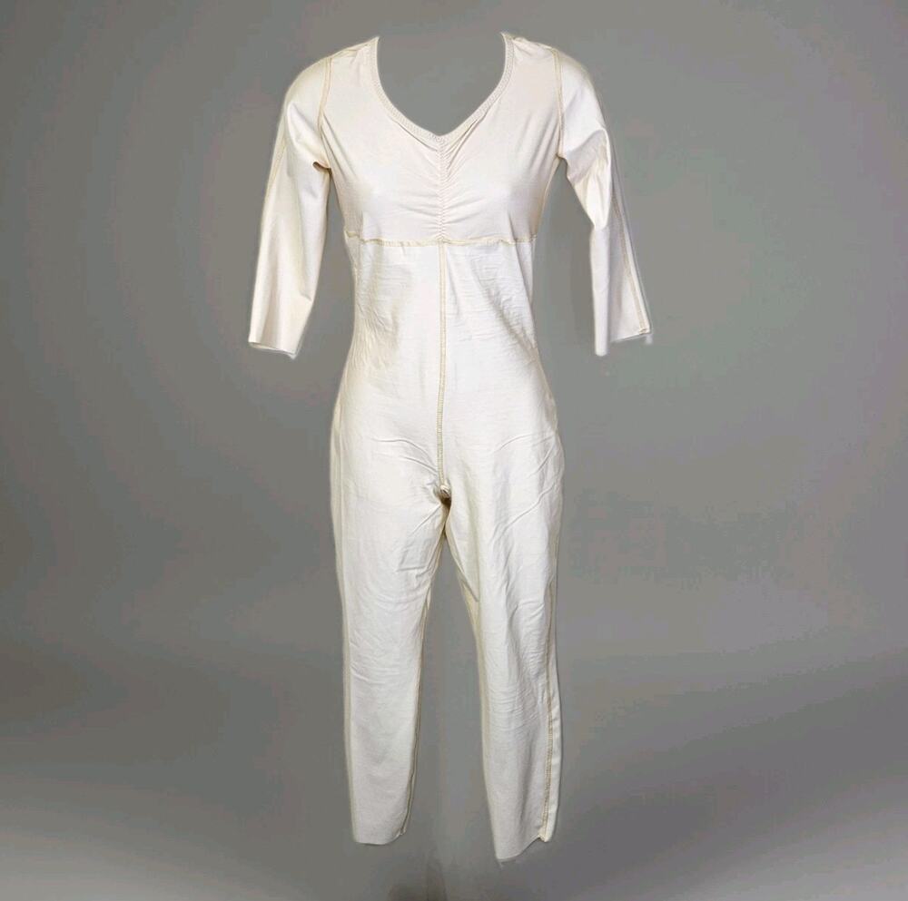 Isavela Compression Bodysuit L Post-Op Shapewear Beige Full Length Long Sleeves
